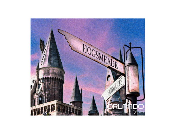 Hogsmeade and Hogwarts signboard