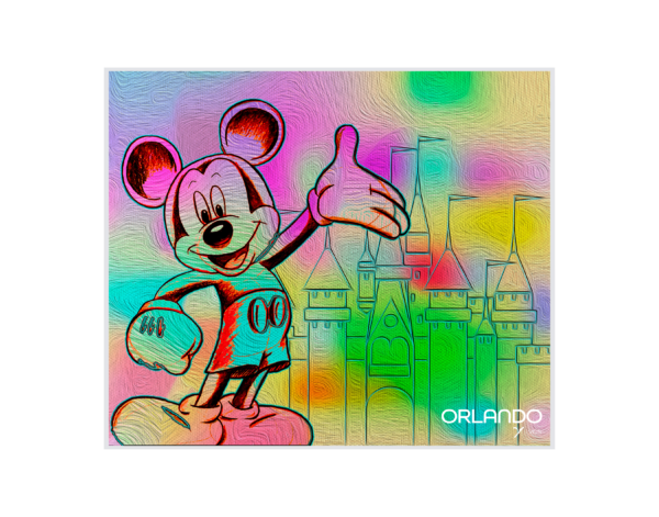 Colorful Mickey at Magic Kingdom