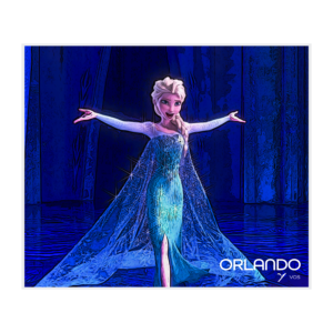 Elsa singing "Let it go"