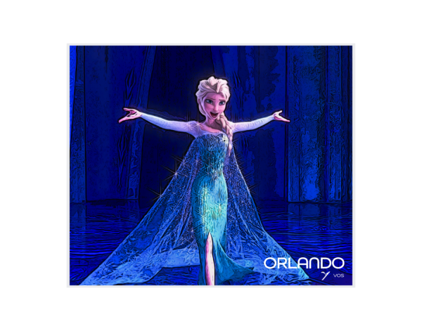 Elsa singing "Let it go"