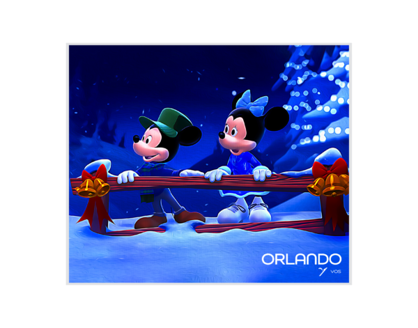 Mickey and Minnie at Christmas Night