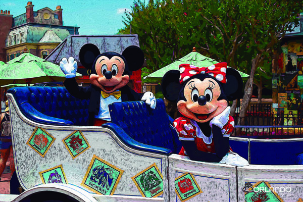 Minnie and Mickey at Epcot