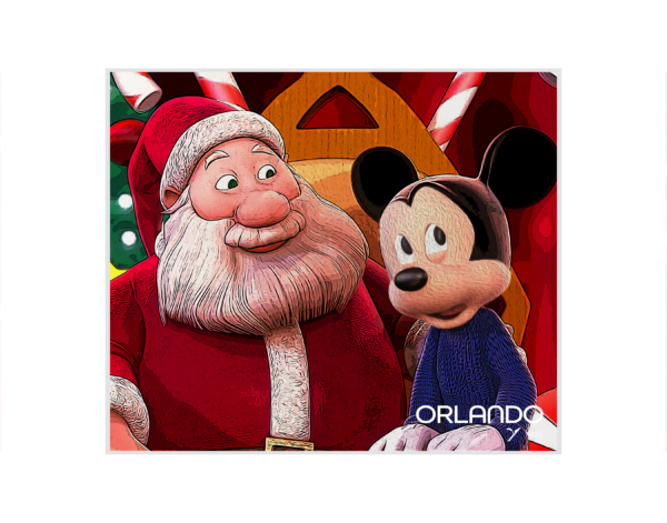 Mickey and Santa Claus