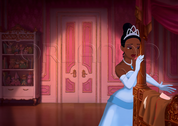 The beautiful Tiana wishes to be alone in her room. Bring the magic of the Princess and the Toad to your home.