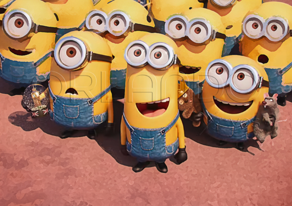 Kevin, Bob and Stuart your favorite Minions with their funny expressions