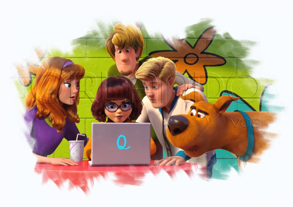 Shaggy, Scooby, Velma, Fred and Daphne solve a mystery