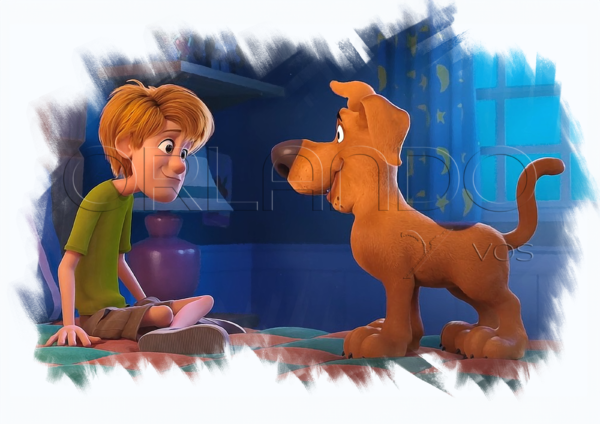 Little Shaggy and Scooby remember the beginning of a lifelong friendship