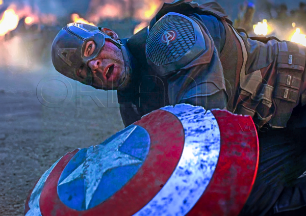 Captain America. Perfect digital painting for your bedroom, playroom, workspace or anywhere you need a touch of heroism.