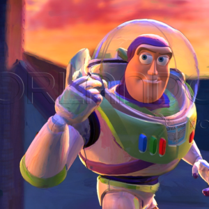 Buzz Lightyear, hand-painted digitally. Perfect for bringing the magic of Toy Story to your home.