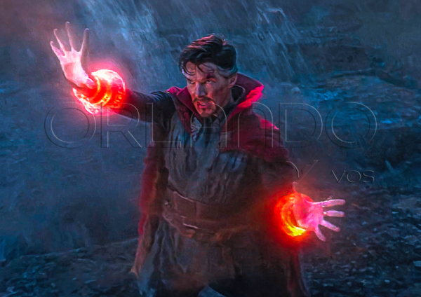 Dr. Strange uses his superhero powers in this epic digital art. Perfect for your office, workspace, and other places.