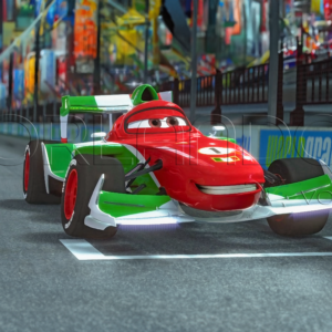 Francesco Bernoulli prepares to compete with main rival Rayo McQueen