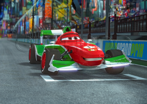 Francesco Bernoulli prepares to compete with main rival Rayo McQueen