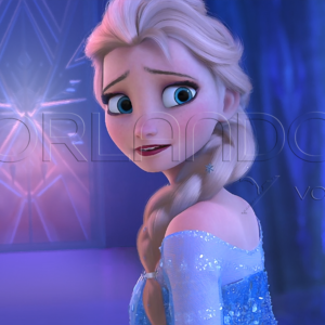 Elsa's eyes welled up with sadness as she said goodbye to Anna