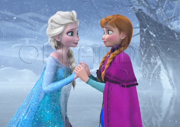 Elsa and Anna reunite in a moment of love