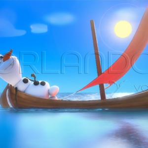 Olaf dreams of setting sail on the turquoise waters of the Caribbean