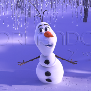 Olaf sings in a cold and snowy place