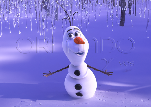 Olaf sings in a cold and snowy place