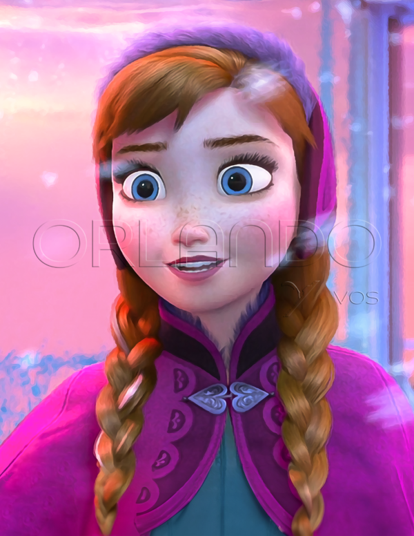 Own this beautiful piece showcasing Anna's love and longing for her sister Elsa.