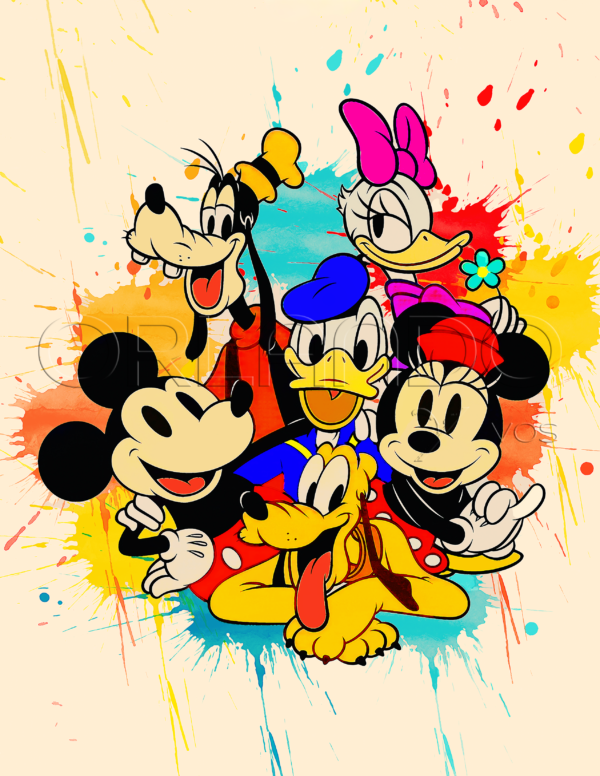 Mickey Mouse, Minnie Mouse, Goofy, Pluto, Donald Duck, and Daisy Duck Friends forever!