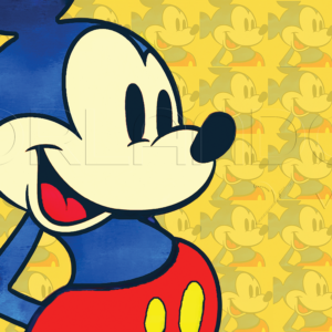 This colorful Mickey Mouse painting is the perfect gift for any fan.