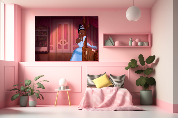 The beautiful Tiana wishes to be alone in her room. Bring the magic of the Princess and the Toad to your home.