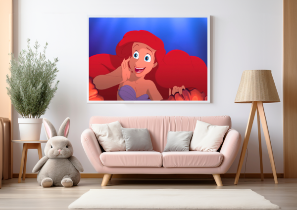 Bring Ariel home! This enchanting digital artwork captures the beauty and magic of The Little Mermaid's underwater world